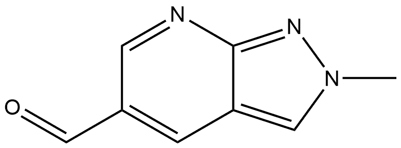 2-甲基-2H-吡唑并[3,4-B]吡啶-5-甲醛,2848721-58-2,结构式