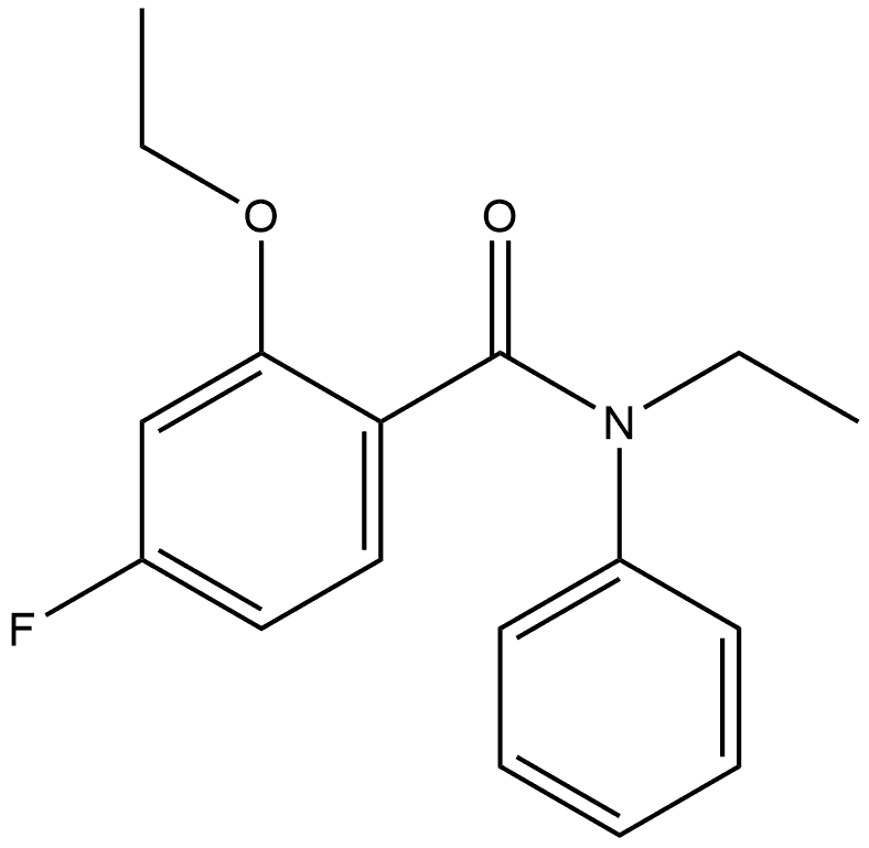 2-Ethoxy-N-ethyl-4-fluoro-N-phenylbenzamide,2850028-05-4,结构式