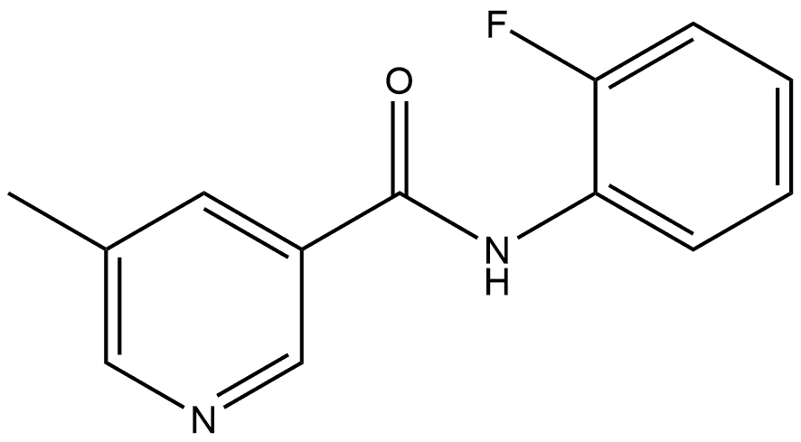 N-(2-Fluorophenyl)-5-methyl-3-pyridinecarboxamide Structure