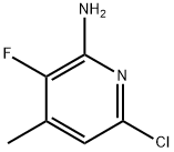 2-Pyridinamine, 6-chloro-3-fluoro-4-methyl- Structure