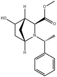 2-Azabicyclo[2.2.1]heptane-3-carboxylic acid, 5-hydroxy-2-[(1R)-1-phenylethyl]-, methyl ester, (1S,3S,4S)-|