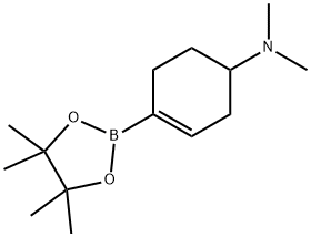 3-Cyclohexen-1-amine, N,N-dimethyl-4-(4,4,5,5-tetramethyl-1,3,2-dioxaborolan-2-yl)-|N,N-二甲基-4-(4,4,5,5-四甲基-1,3,2-二氧硼杂环戊烷-2-基)环己-3-烯-1-胺