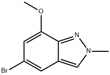 5-溴-7-甲氧基-2-甲基-2H-吲唑,2851972-49-9,结构式