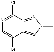 4-溴-7-氯-2-甲基-2H-吡唑并[3,4-C]吡啶, 2851973-22-1, 结构式