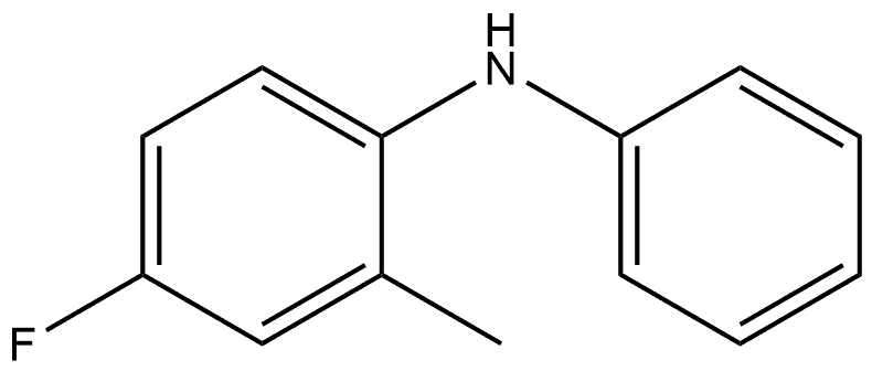 4-Fluoro-2-methyl-N-phenylbenzenamine 结构式