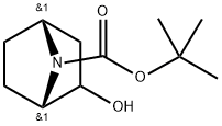 7-Azabicyclo[2.2.1]heptane-7-carboxylic acid, 2-hydroxy-, 1,1-dimethylethyl ester, (1S,4R)- Struktur