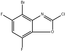 Benzoxazole, 4-bromo-2-chloro-5,7-difluoro- Struktur