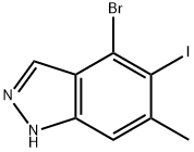 4-溴-5-碘-6-甲基-1H-吲唑,2852768-00-2,结构式