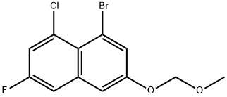 1-溴-8-氯-6-氟-3-(甲氧基甲氧基)萘,2852769-94-7,结构式