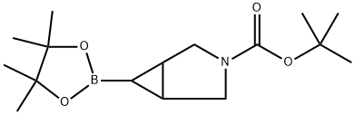 3-Azabicyclo[3.1.0]hexane-3-carboxylic acid, 6-(4,4,5,5-tetramethyl-1,3,2-dioxaborolan-2-yl)-, 1,1-dimethylethyl ester Structure