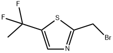 2-(Bromomethyl)-5-(1,1-difluoroethyl)thiazole Struktur