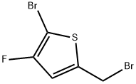 Thiophene, 2-bromo-5-(bromomethyl)-3-fluoro- Struktur