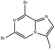 Imidazo[1,2-a]pyrazine, 6,8-dibromo-3-fluoro- Structure