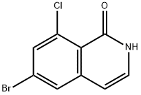 6-Bromo-8-chloroisoquinolin-1(2H)-one Structure