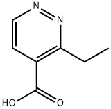 3-乙基哒嗪-4-羧酸 结构式