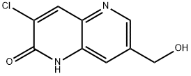 1,5-Naphthyridin-2(1H)-one, 3-chloro-7-(hydroxymethyl)- Struktur