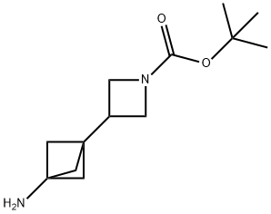 3-(3-氨基双环[1.1.1]戊-1-基)氮杂环丁烷-1-羧酸叔丁酯, 2855959-98-5, 结构式