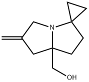 Spiro[cyclopropane-1,3'-[3H]pyrrolizine]-7'a(5'H)-methanol, tetrahydro-6'-methylene- Structure