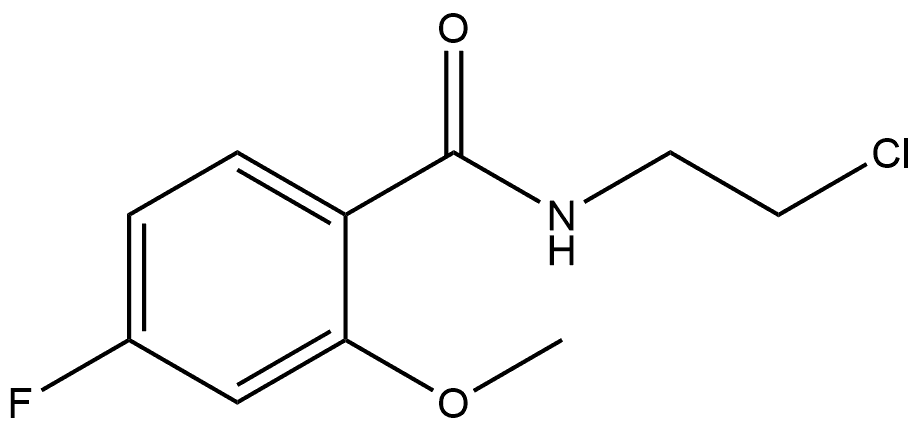 N-(2-Chloroethyl)-4-fluoro-2-methoxybenzamide 化学構造式