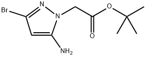 2-(5-氨基-3-溴-1H-吡唑-1-基)乙酸叔丁酯, 2857081-62-8, 结构式