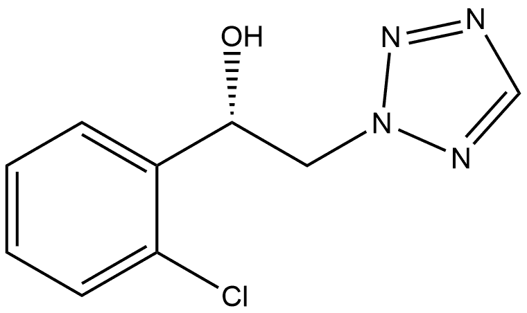 2H-Tetrazole-2-ethanol, α-(2-chlorophenyl)-, (αS)- Structure