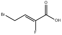 (Z)-4-Bromo-2-fluorobut-2-enoic acid 化学構造式