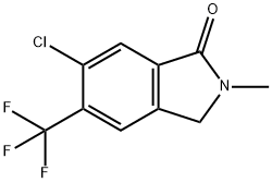 1H-Isoindol-1-one, 6-chloro-2,3-dihydro-2-methyl-5-(trifluoromethyl)- Struktur