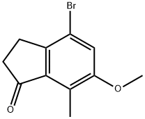 1H-Inden-1-one, 4-bromo-2,3-dihydro-6-methoxy-7-methyl- Structure