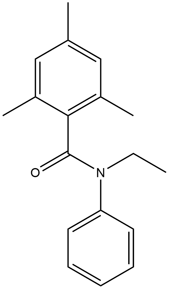 N-Ethyl-2,4,6-trimethyl-N-phenylbenzamide 化学構造式