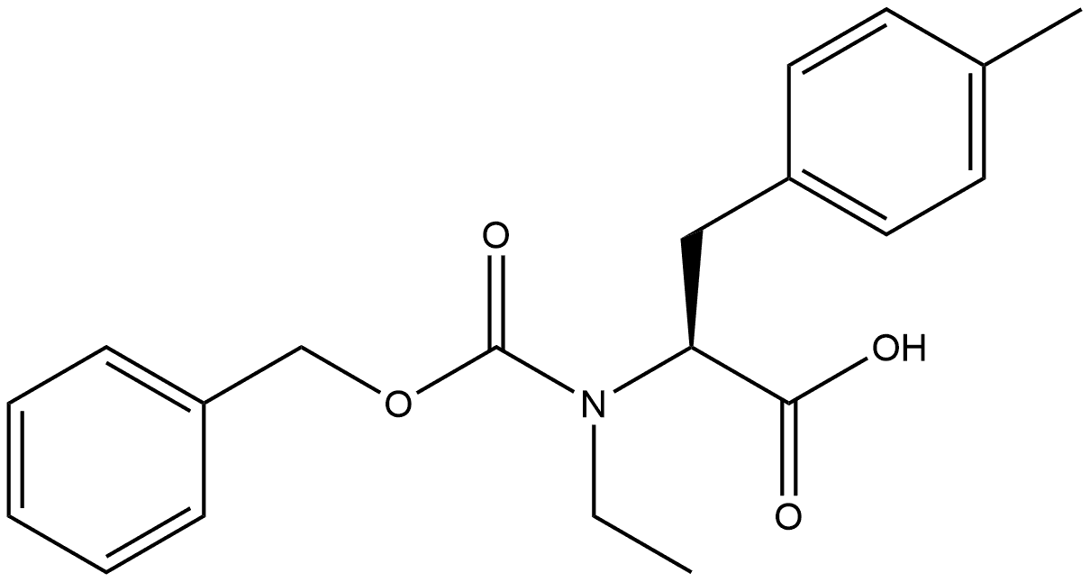 N-Ethyl-4-methyl-N-[(phenylmethoxy)carbonyl]-L-phenylalanine Structure