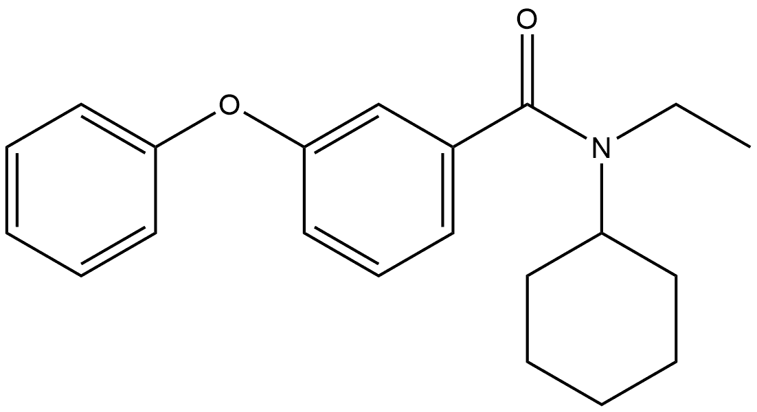 N-Cyclohexyl-N-ethyl-3-phenoxybenzamide Structure