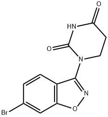 1-(6-Bromo-1,2-benzisoxazol-3-yl)dihydro-2,4(1H,3H)-pyrimidinedione Structure