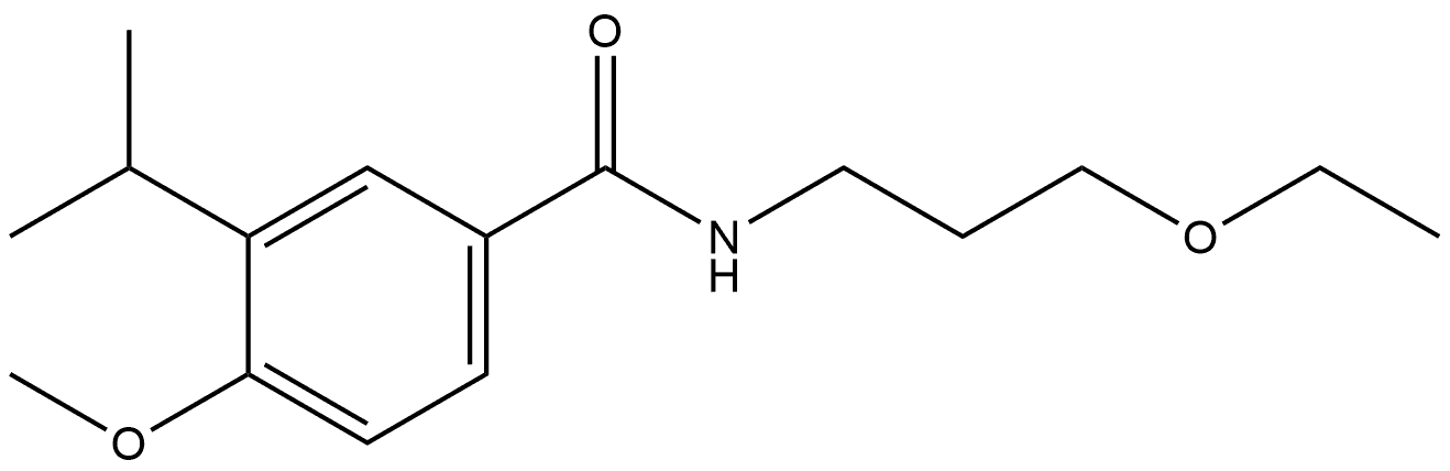 N-(3-Ethoxypropyl)-4-methoxy-3-(1-methylethyl)benzamide Structure