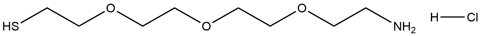 Ethanethiol, 2-[2-[2-(2-aminoethoxy)ethoxy]ethoxy]-, hydrochloride (1:1) Structure