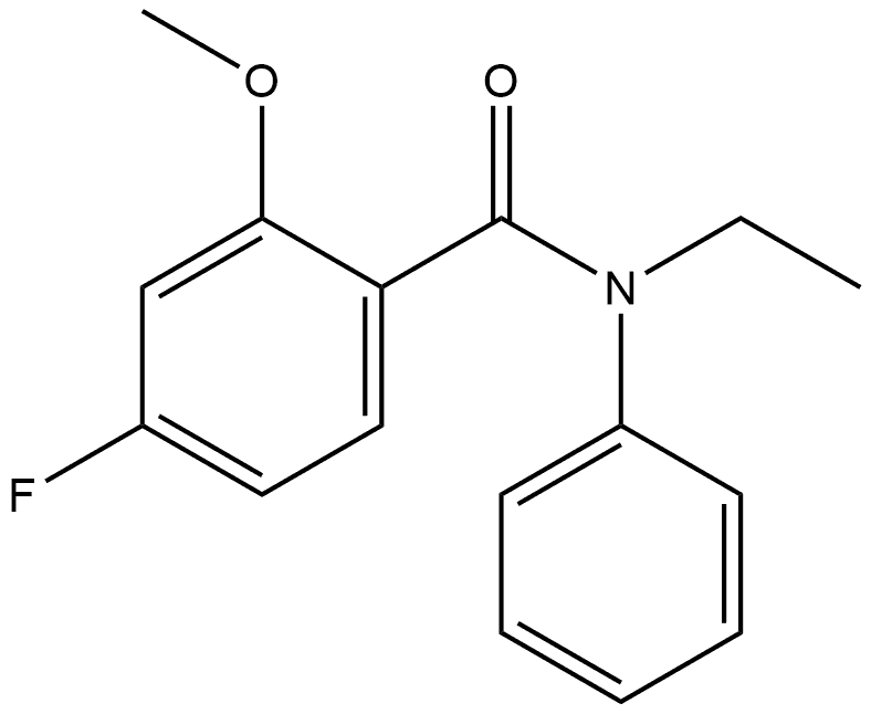 N-Ethyl-4-fluoro-2-methoxy-N-phenylbenzamide Structure