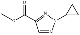 methyl 2-cyclopropyl-2H-1,2,3-triazole-4-carboxylate Structure