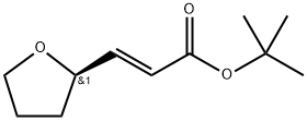 (R,E)-3-(四氢呋喃-2-基)丙烯酸叔丁酯 结构式