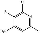 2-氯-3-氟-6-甲基-4-吡啶胺,2864417-86-5,结构式