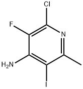 2-氯-3-氟-5-碘-6-甲基吡啶-4-胺,2864417-88-7,结构式