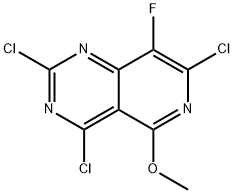 Pyrido[4,3-d]pyrimidine, 2,4,7-trichloro-8-fluoro-5-methoxy-,2864418-70-0,结构式
