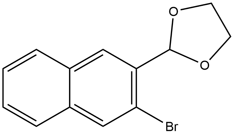 2-(3-Bromo-2-naphthalenyl)-1,3-dioxolane Structure