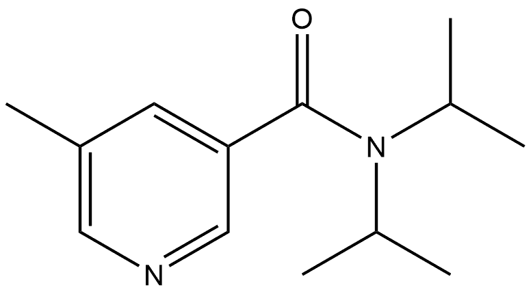 5-Methyl-N,N-bis(1-methylethyl)-3-pyridinecarboxamide Structure