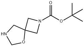 5-Oxa-2,7-diazaspiro[3.4]octane-2-carboxylic acid, 1,1-dimethylethyl ester Structure