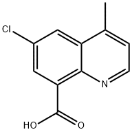 6-Chloro-4-methylquinoline-8-carboxylic acid Struktur