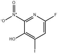3-Pyridinol, 6-fluoro-4-iodo-2-nitro- 化学構造式