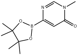 4(3H)-Pyrimidinone, 3-methyl-6-(4,4,5,5-tetramethyl-1,3,2-dioxaborolan-2-yl)- Struktur