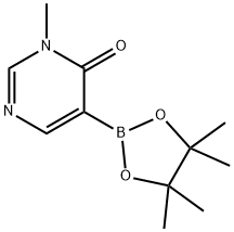 4(3H)-Pyrimidinone, 3-methyl-5-(4,4,5,5-tetramethyl-1,3,2-dioxaborolan-2-yl)- Struktur