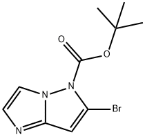 6-溴-5H-咪唑并[1,2-B]吡唑-5-羧酸叔丁酯,2866420-92-8,结构式