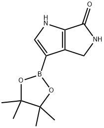 Pyrrolo[3,4-b]pyrrol-6(1H)-one, 4,5-dihydro-3-(4,4,5,5-tetramethyl-1,3,2-dioxaborolan-2-yl)- Struktur