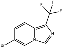 Imidazo[1,5-a]pyridine, 6-bromo-1-(trifluoromethyl)- Structure